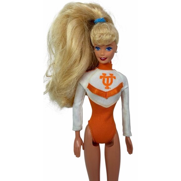Vintage 1997 University of Tennessee Cheerleader Barbie #17753 +Original Outfit - Picture 1 of 9